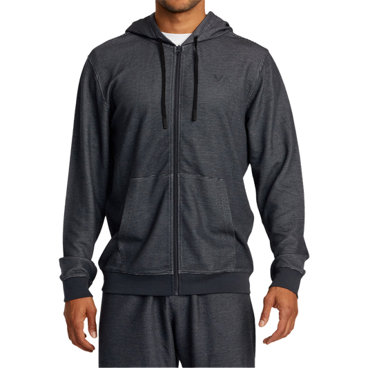 Men's Cable Waffle Zip Hood