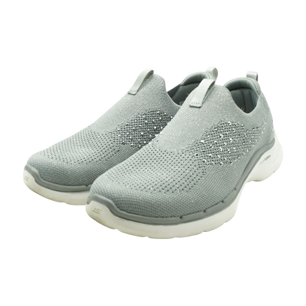 Adalia Go Walk Gray Slip On Athletic Shoes