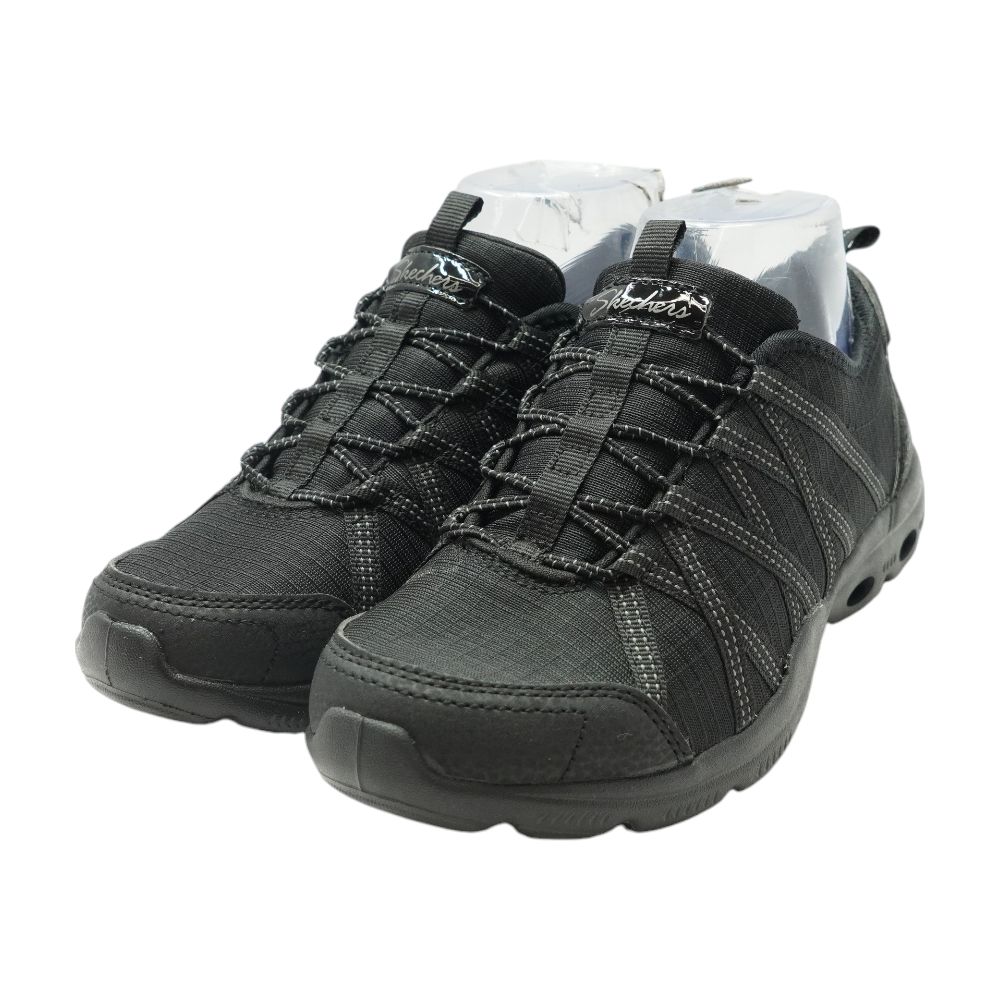 Glide Step Black Low Top Athletic Shoes